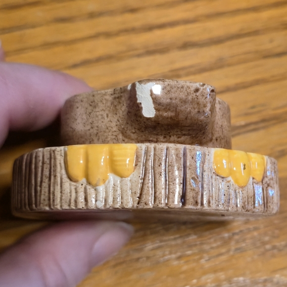 Vintage Ceramic Owl Jar Mid Century MCM Brown Figurine - Picture 13 of 16